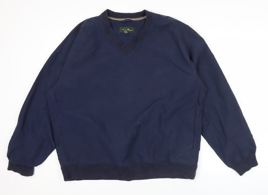Mens UK L Regular Eddie Bauer Blue Pullover Sweatshirt