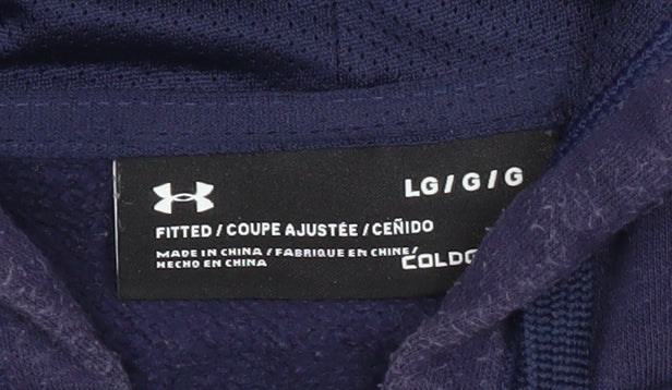 Under Armour Men’s Blue Full Zip Hoodie Size L Hooded Sweatshirt