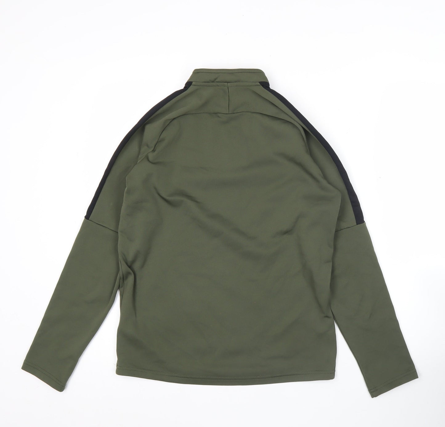 Nike Boys Green 1/4 Zip Dri-Fit Sweatshirt Size 13 Years Sports Training