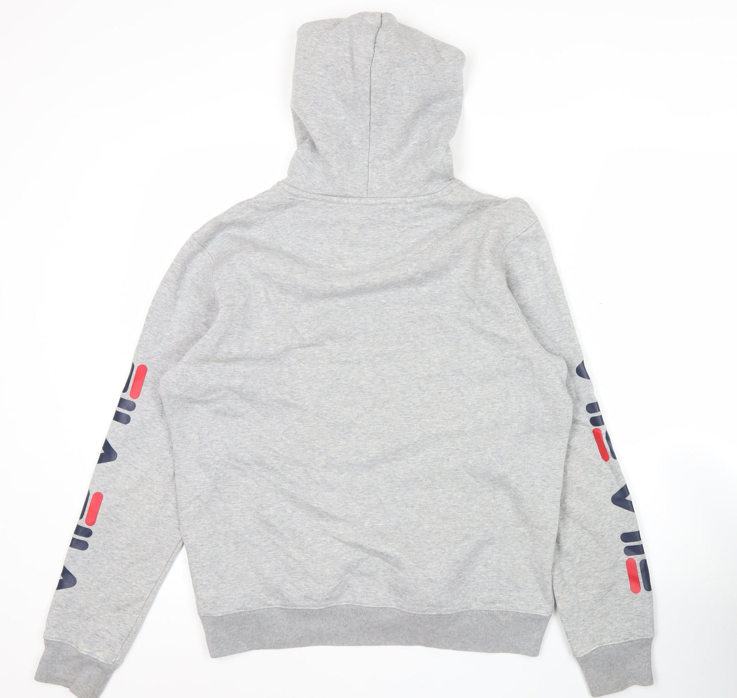 Fila Men’s Grey Pullover Hoodie Sweatshirt Logo Small