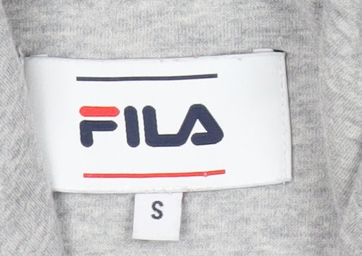 Fila Men’s Grey Pullover Hoodie Sweatshirt Logo Small