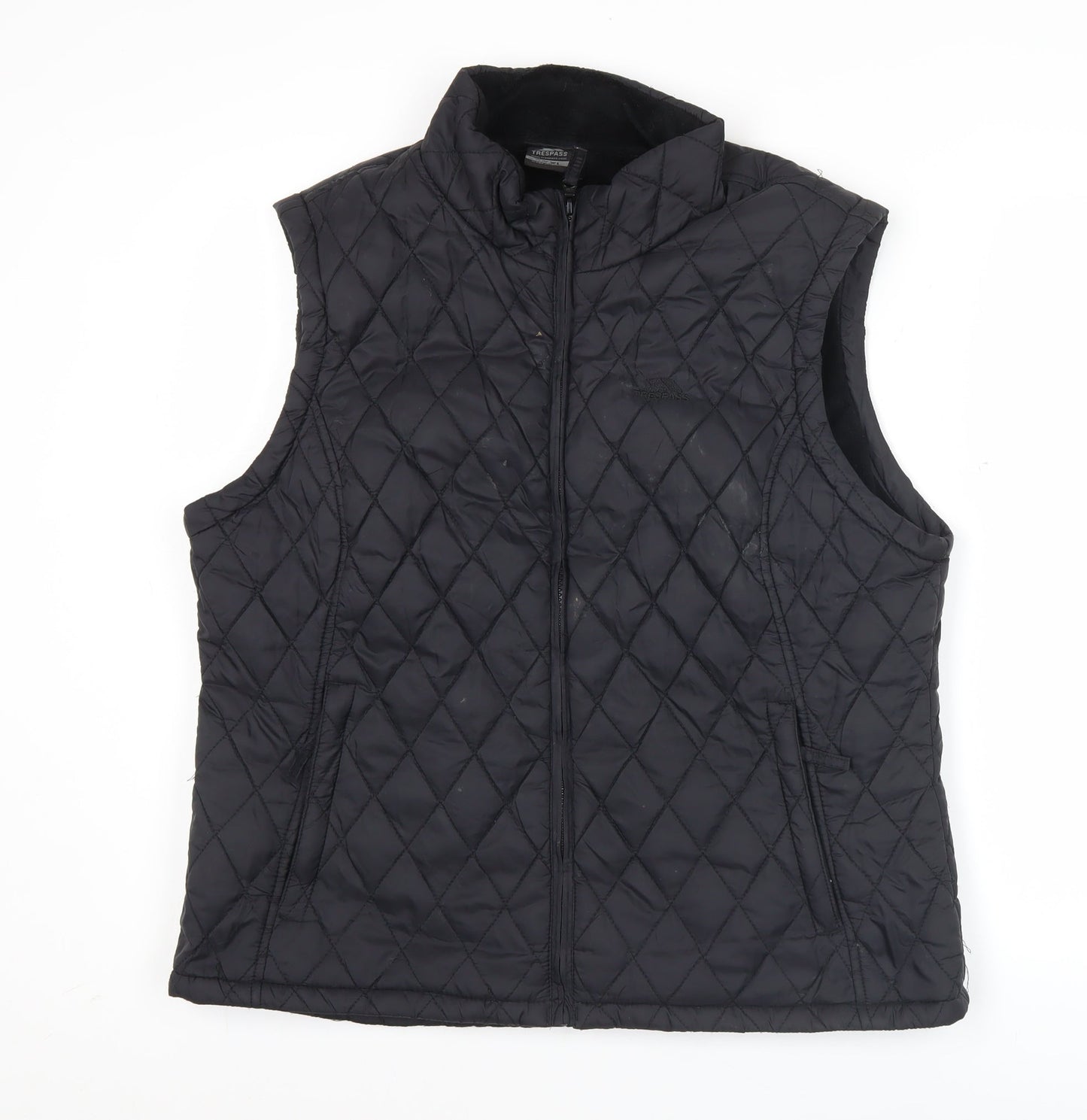Trespass Womens Black Quilted Sleeveless Waistcoat Size 20