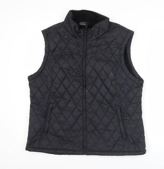 Trespass Womens Black Quilted Sleeveless Waistcoat Size 20