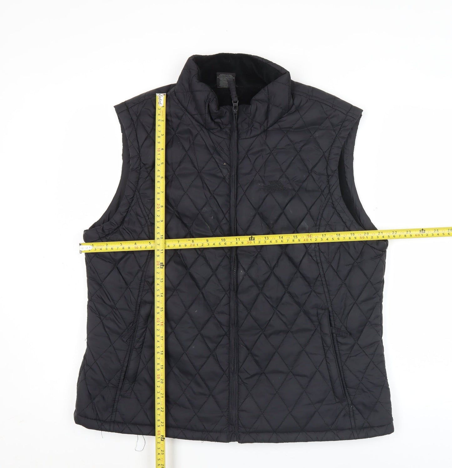 Trespass Womens Black Quilted Sleeveless Waistcoat Size 20