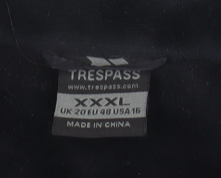 Trespass Womens Black Quilted Sleeveless Waistcoat Size 20