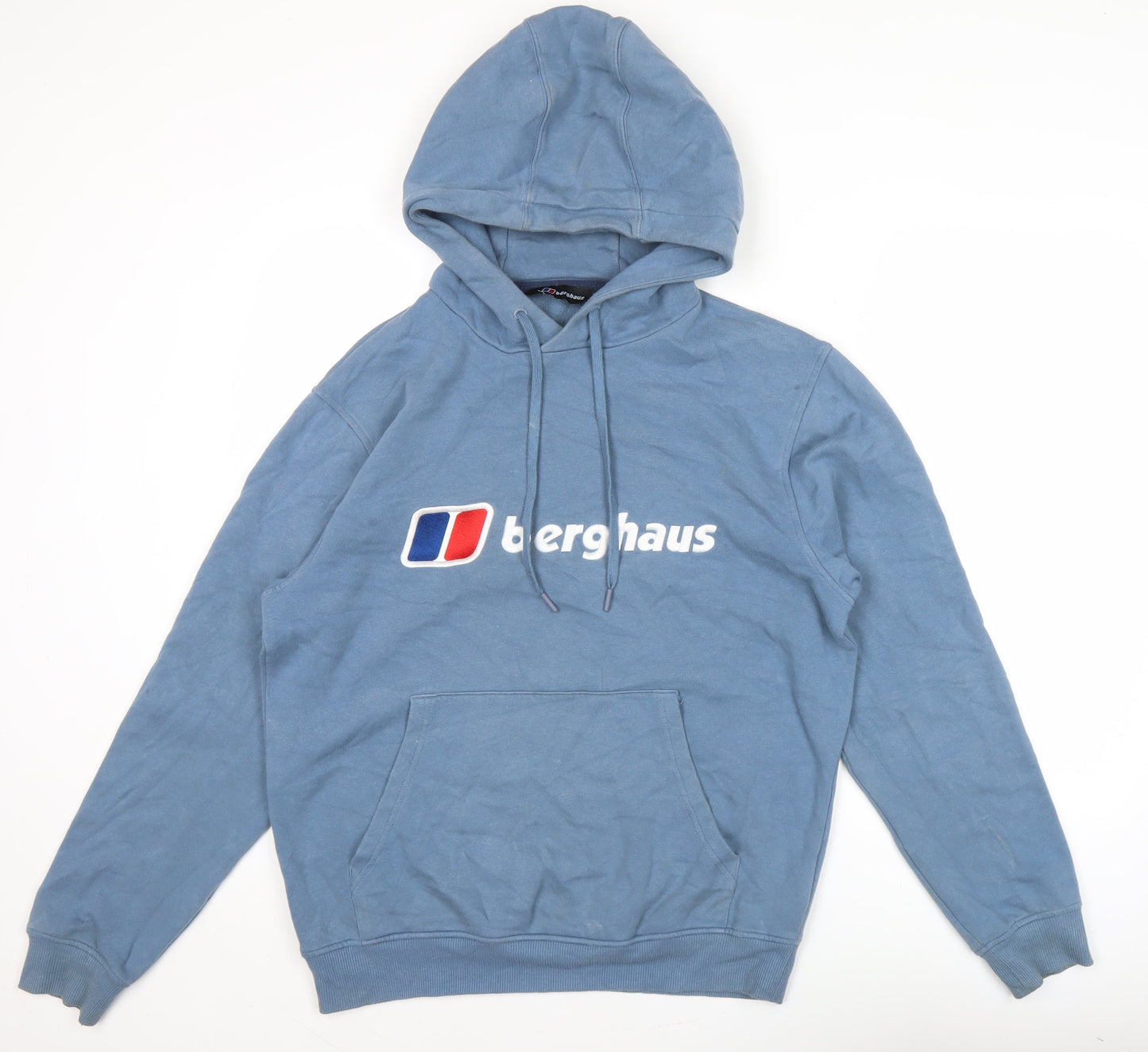 Berghaus Men's Blue Pullover Hoodie M Logo Outdoor Sweatshirt