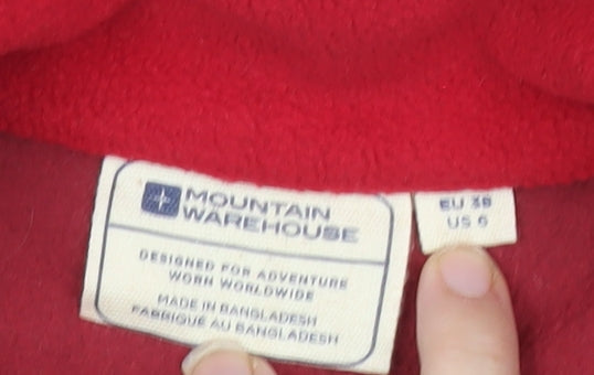 Mountain Warehouse Women's Red Fleece Pullover Sweatshirt Size 10