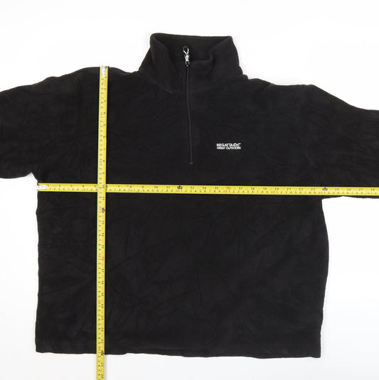 Regatta Men’s Black XL Fleece 1/4 Zip Pullover Sweatshirt Outdoor