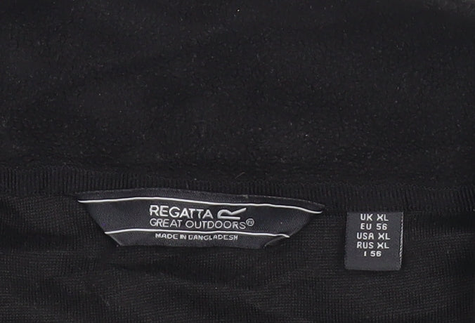 Regatta Men’s Black XL Fleece 1/4 Zip Pullover Sweatshirt Outdoor