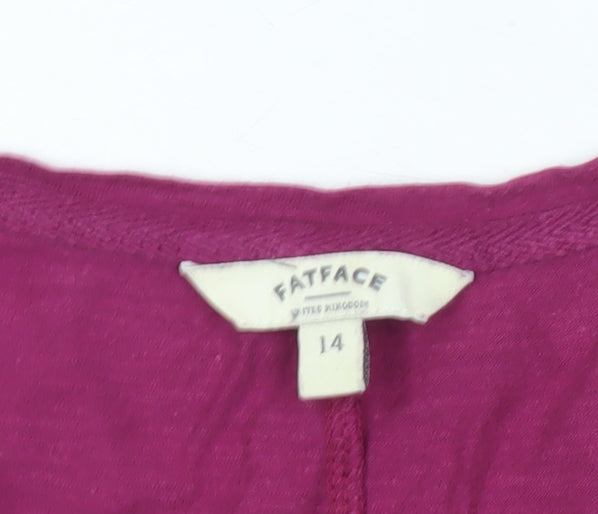 FatFace Womens Size 14 Multicoloured Striped Cotton Tank Top