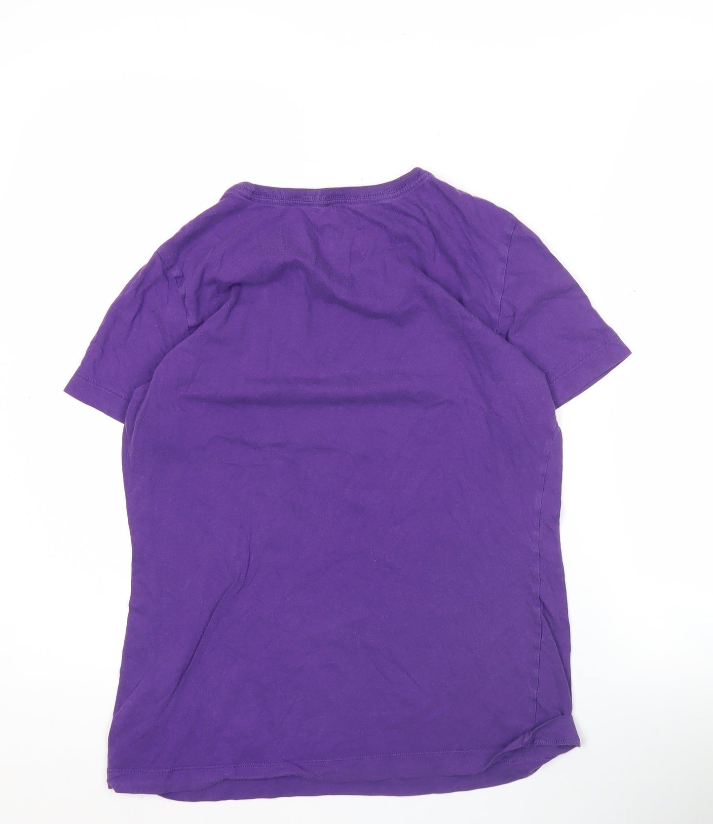 Nike Womens Purple Slim Fit T-Shirt Size L Athletic Dept Sports Tee