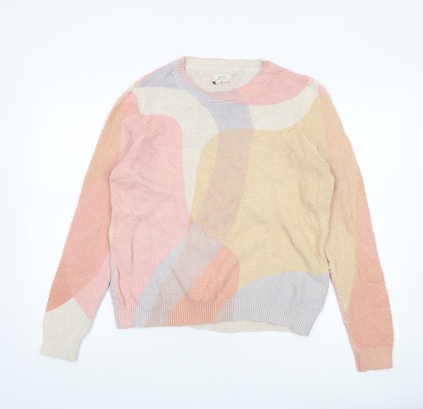 Fat Face Womens Multicoloured Cotton Knit Jumper UK 12