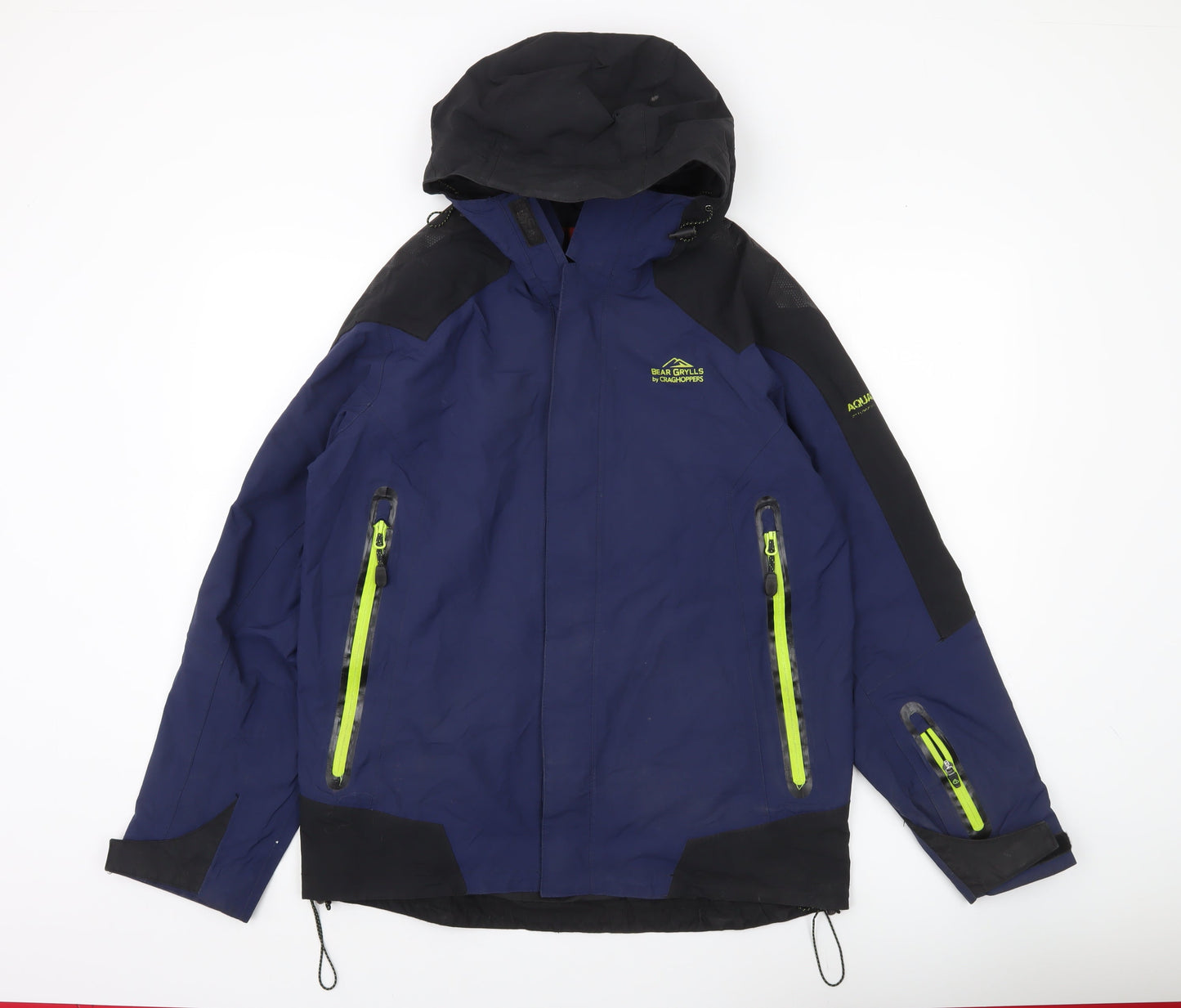Craghoppers Bear Grylls Men’s Blue Waterproof Hooded Jacket M