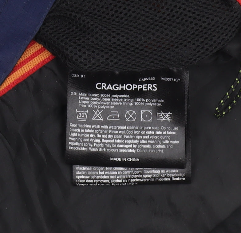 Craghoppers Bear Grylls Men’s Blue Waterproof Hooded Jacket M