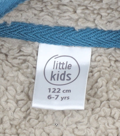 Additional view of Wild Free boys’ black fleece jacket 6-7 years full zip casual coat