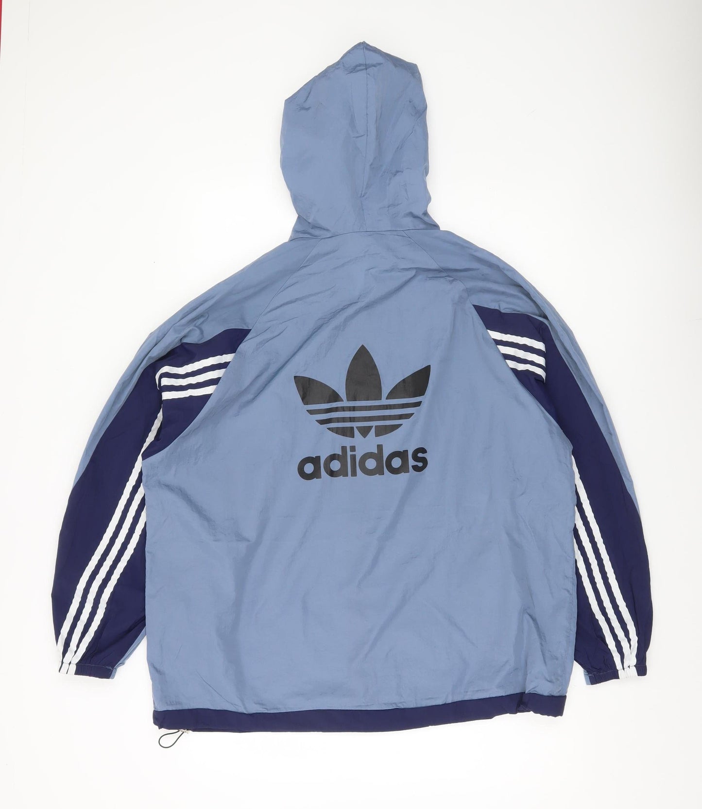 Adidas Men’s Blue XL Windbreaker Jacket Hooded Sportswear