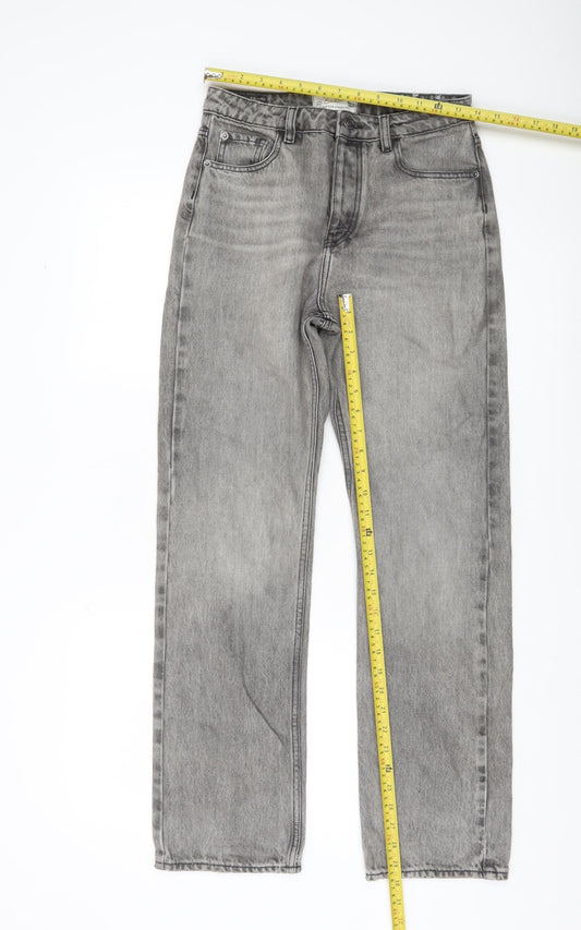 Fat Face Women’s Grey Straight Leg Jeans Size 8 Cotton