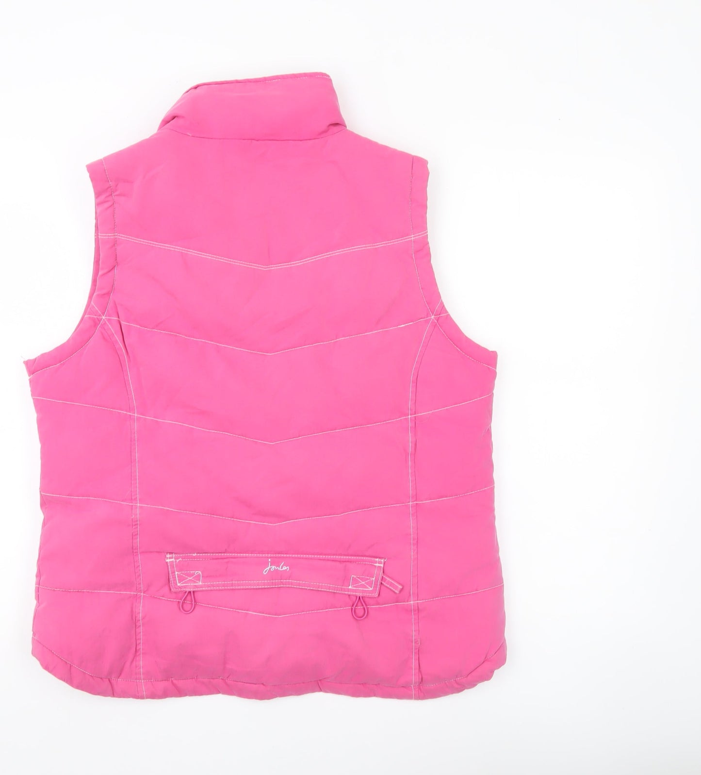 Joules Womens Pink Size 14 Puffer Waistcoat Gilet Casual Outerwear