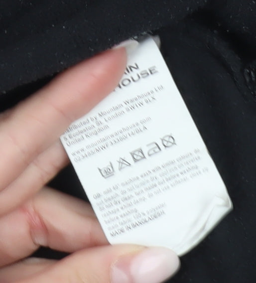 Mountain Warehouse Womens Black Size 8 Fleece Zip Jacket
