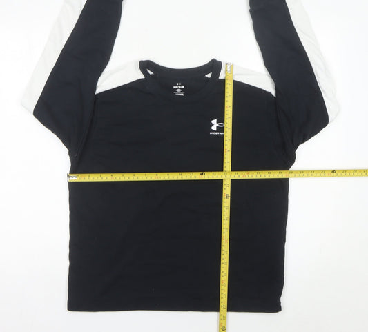 Under Armour Womens Black Sweatshirt Size M Logo Pullover Gym