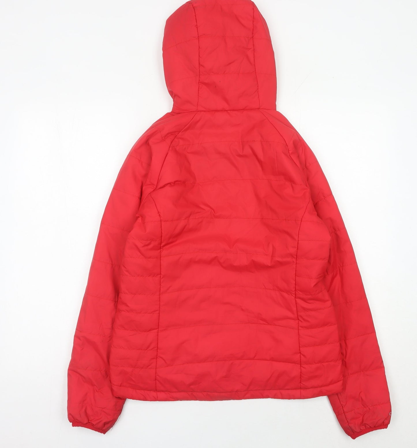 Craghoppers Womens Red Puffer Jacket Size 10 Hooded Insulated