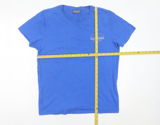 Craghoppers Men's Blue Cotton Crew Neck T-Shirt Size L