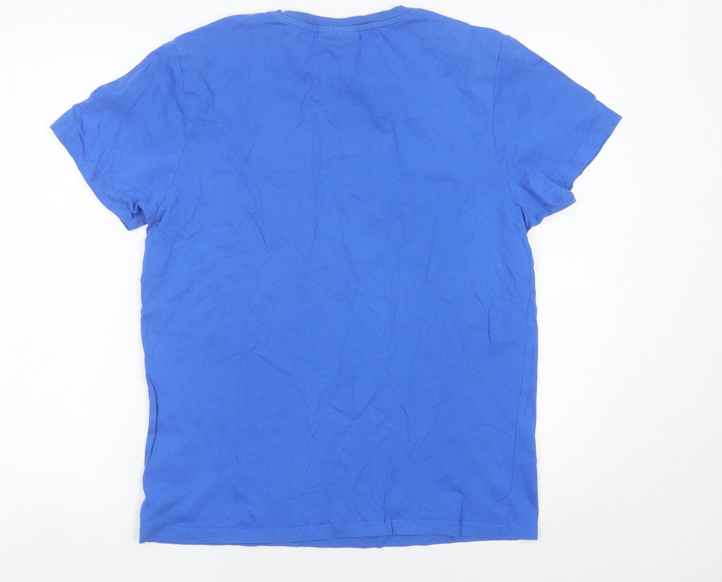 Craghoppers Men's Blue Cotton Crew Neck T-Shirt Size L