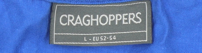 Craghoppers Men's Blue Cotton Crew Neck T-Shirt Size L