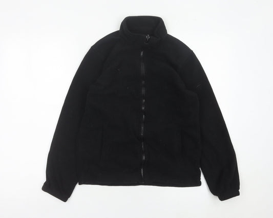 Mountain Warehouse Boys Black Fleece Full Zip Jacket 13 Years