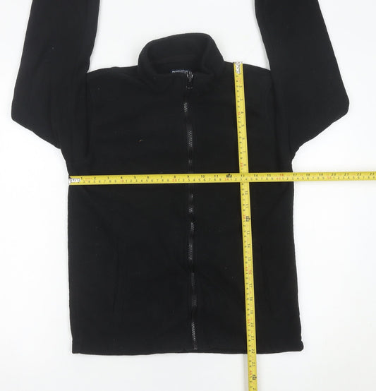 Mountain Warehouse Boys Black Fleece Full Zip Jacket 13 Years