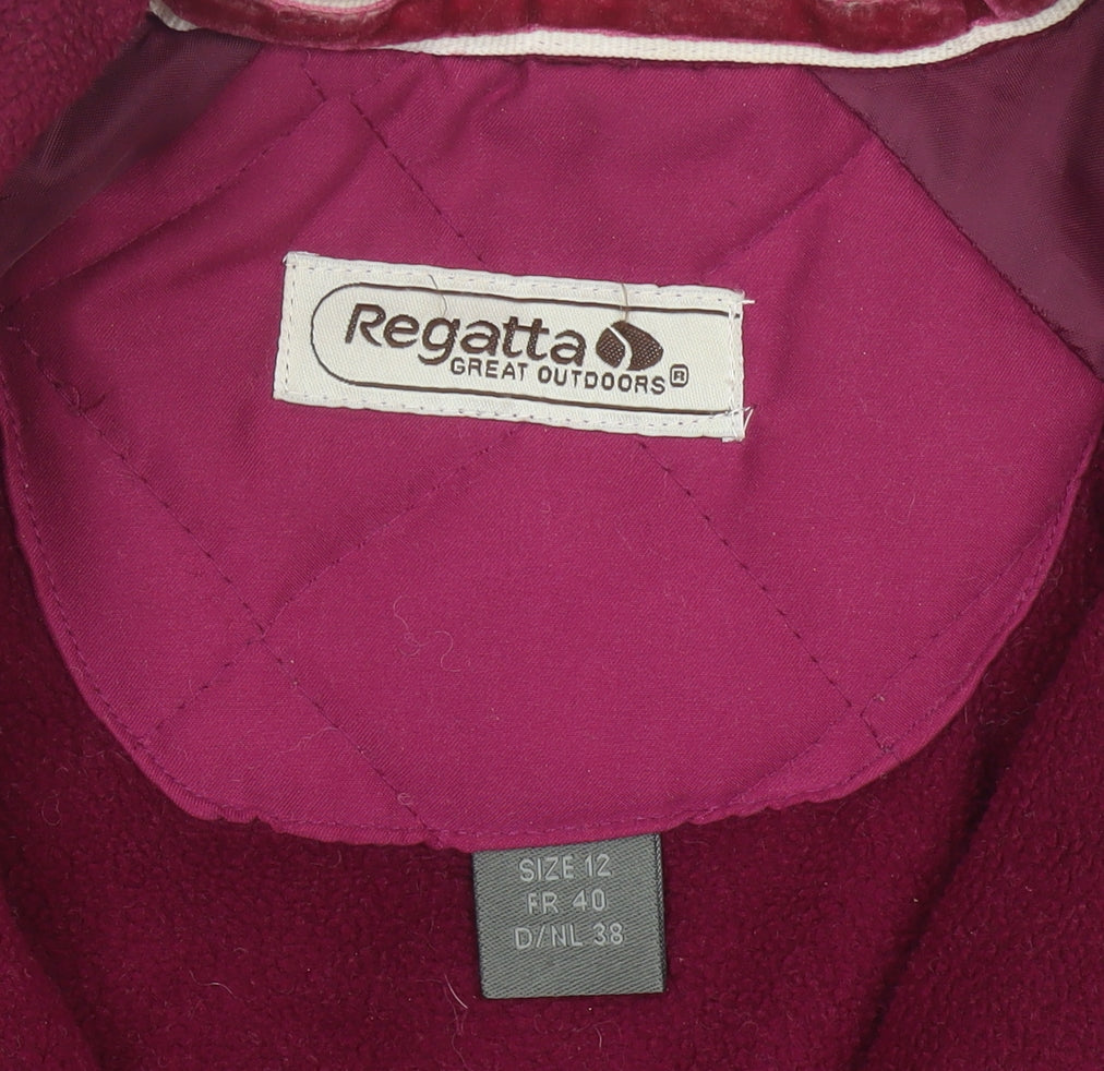 Regatta Womens Pink Quilted Mid-Length Jacket Size 12