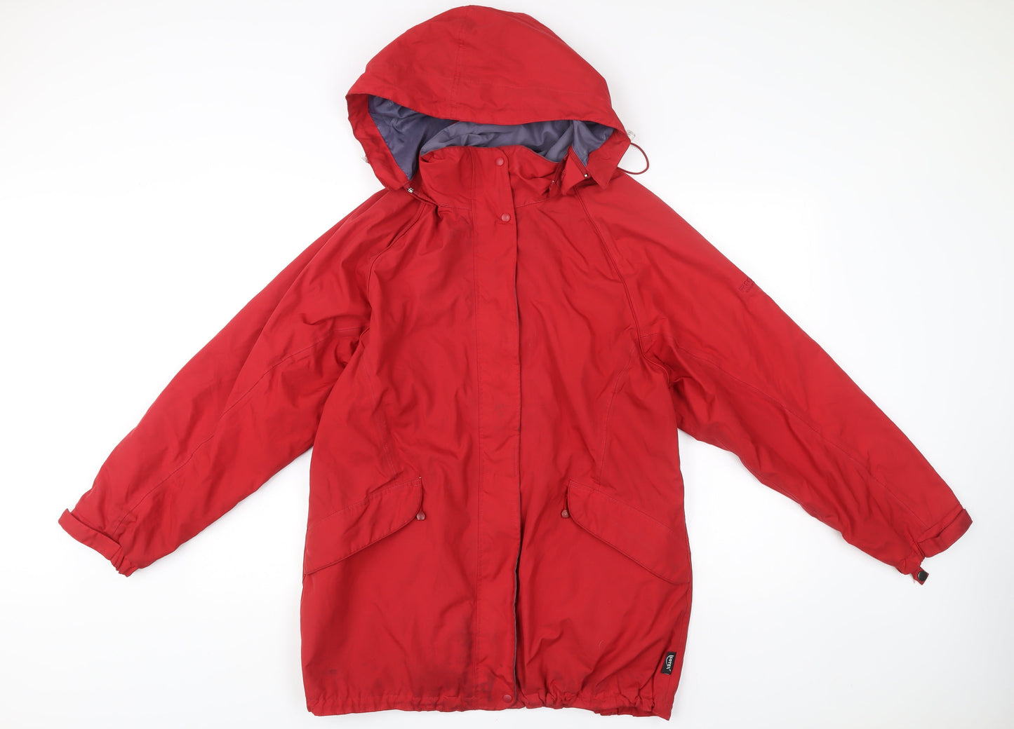 Regatta Women’s Red Waterproof Hooded Rain Coat Jacket UK 14