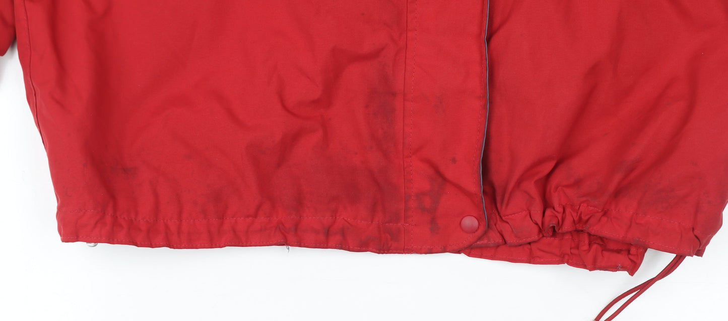 Regatta Women’s Red Waterproof Hooded Rain Coat Jacket UK 14