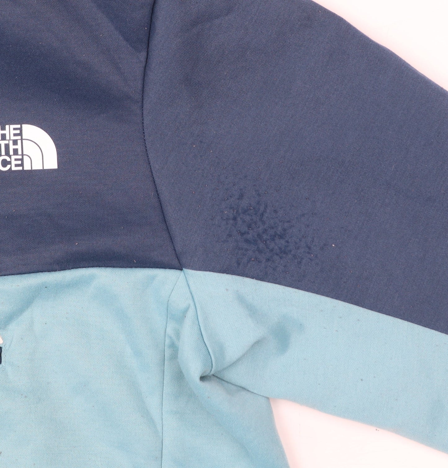 The North Face Mens Blue Small 1/2 Zip Hoodie Outdoor Polyester