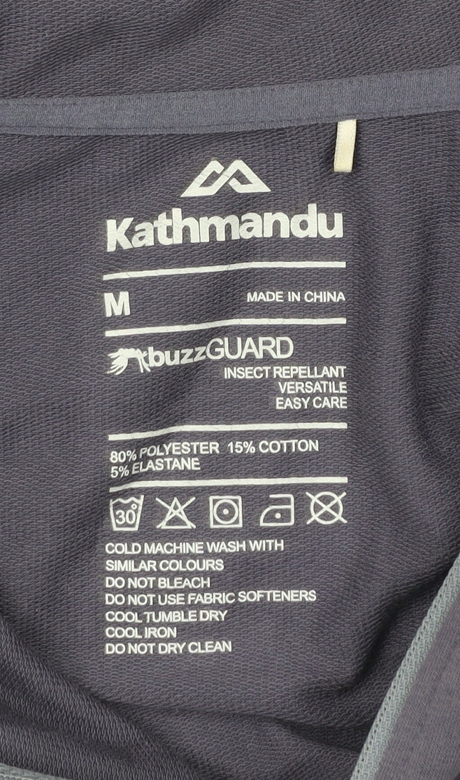 Kathmandu Men’s Blue Full Zip Hoodie M Lightweight Outdoor