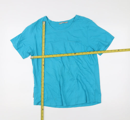 Peter Storm Womens Blue Size 12 Short Sleeve Cotton T-Shirt