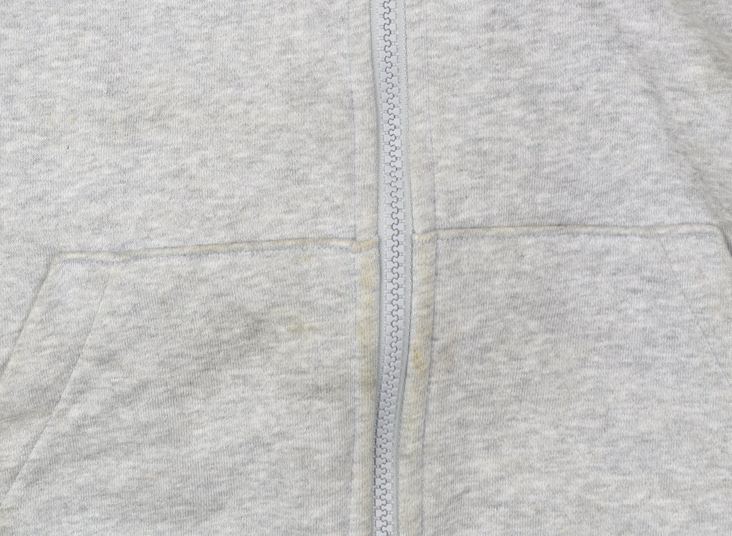 Nike Men’s Grey S Full Zip Hoodie Sweatshirt with Logo