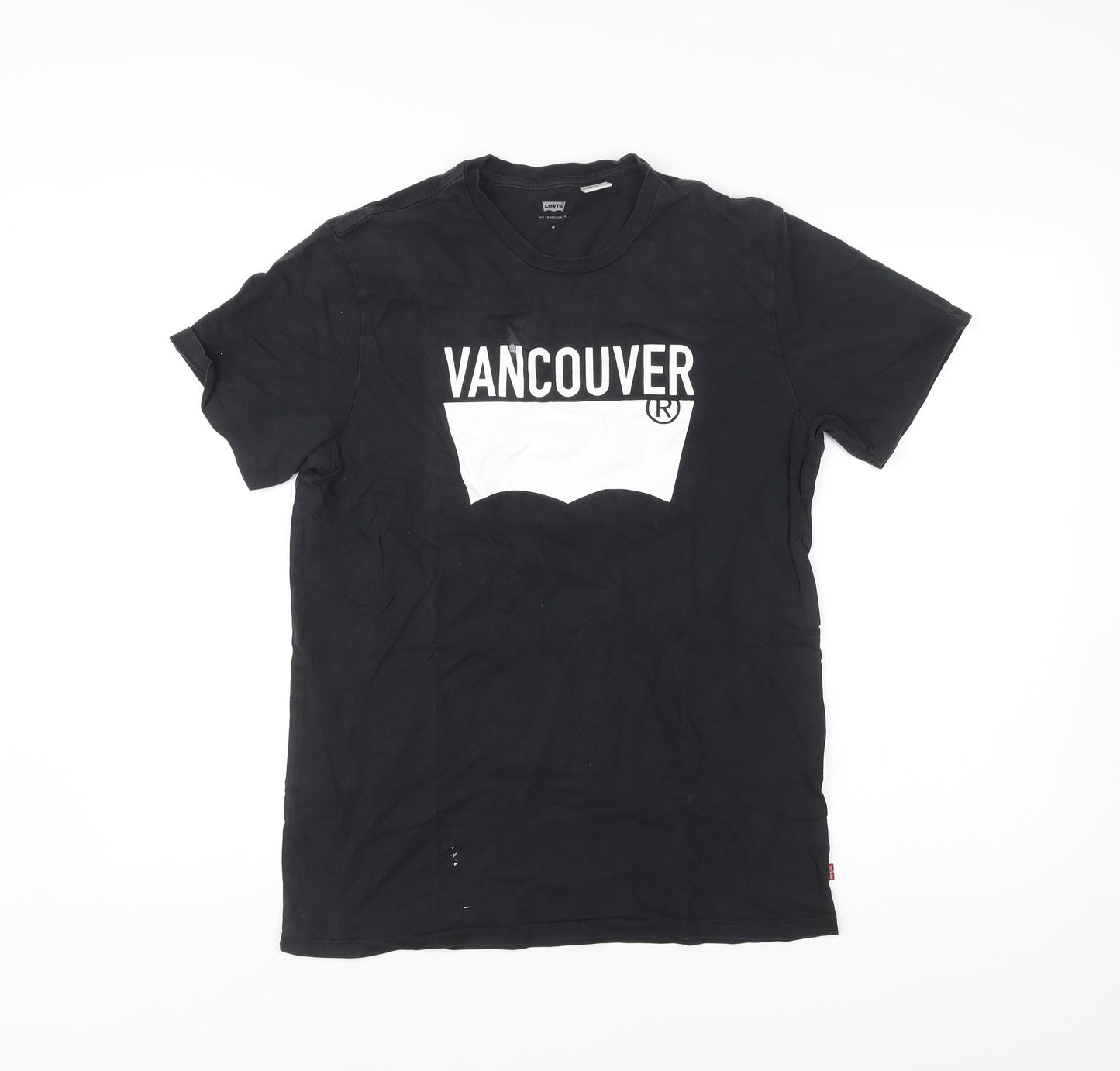 Levi's Men's Black Vancouver Graphic Print T-Shirt Size M