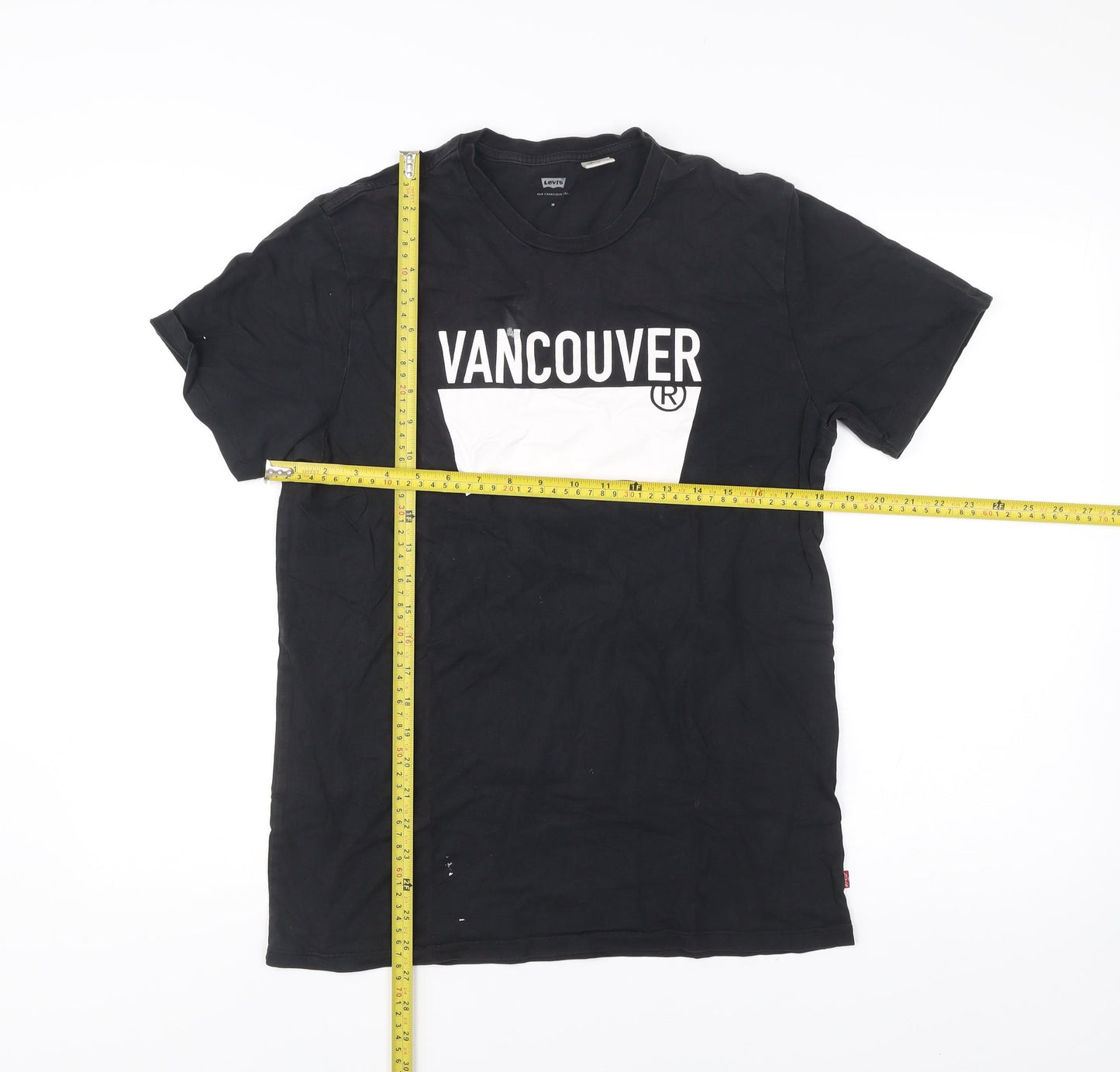 Levi's Men's Black Vancouver Graphic Print T-Shirt Size M