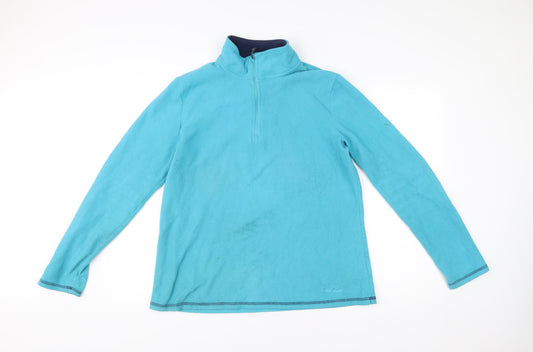 Peter Storm Womens Blue Size 16 Fleece Sweatshirt 1/2 Zip Outdoor Top
