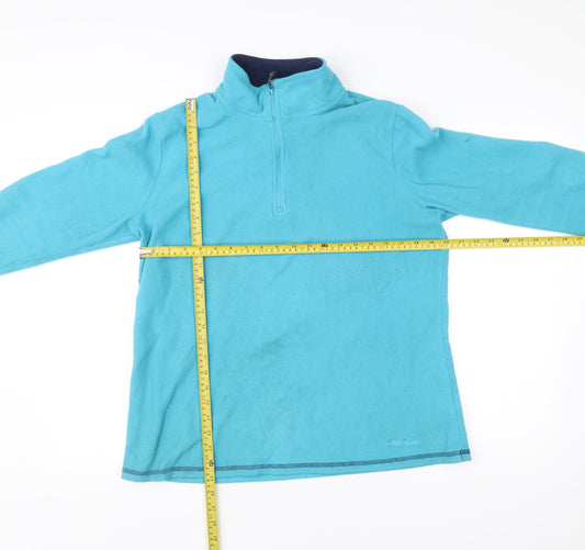 Peter Storm Womens Blue Size 16 Fleece Sweatshirt 1/2 Zip Outdoor Top