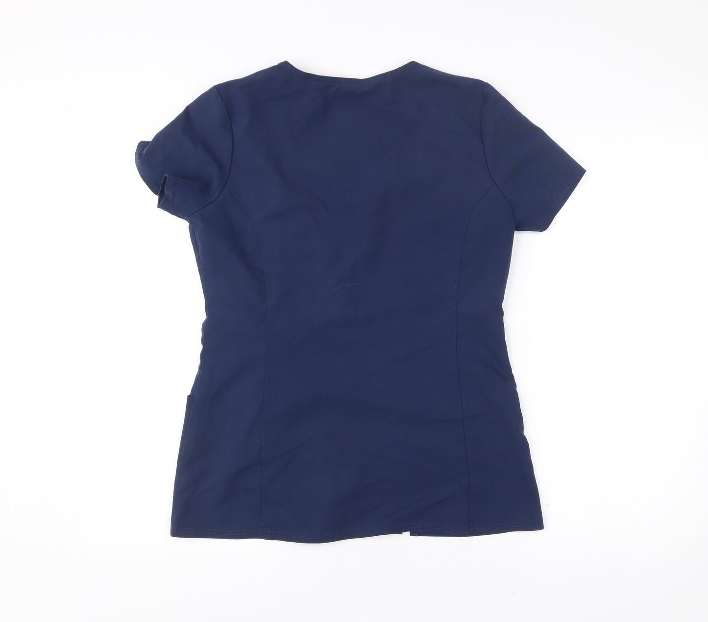 Dickies Womens Blue XS V-Neck Tunic Workwear Scrub Top