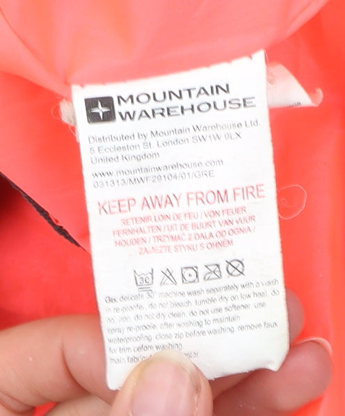 Mountain Warehouse Girls Grey Ivory Ski Jacket Coat 13 Years Hooded Winter