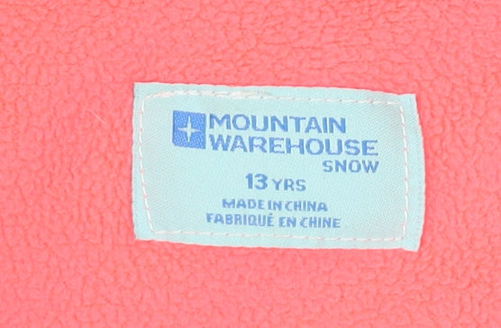 Mountain Warehouse Girls Grey Ivory Ski Jacket Coat 13 Years Hooded Winter