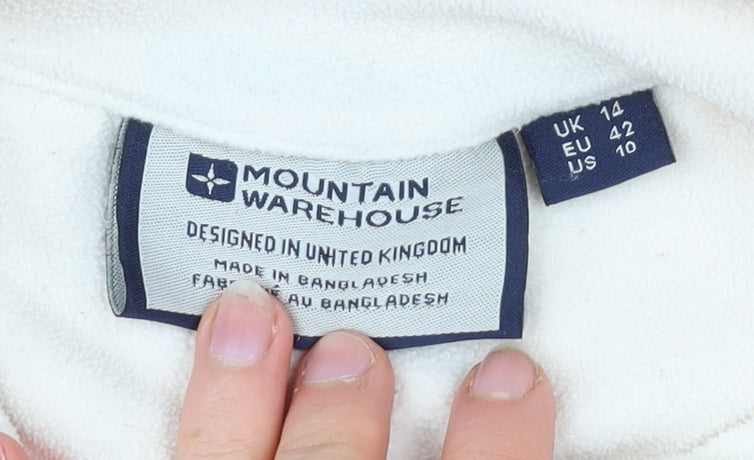 Mountain Warehouse Womens Coral Fleece Sweatshirt UK 14 1/2 Zip