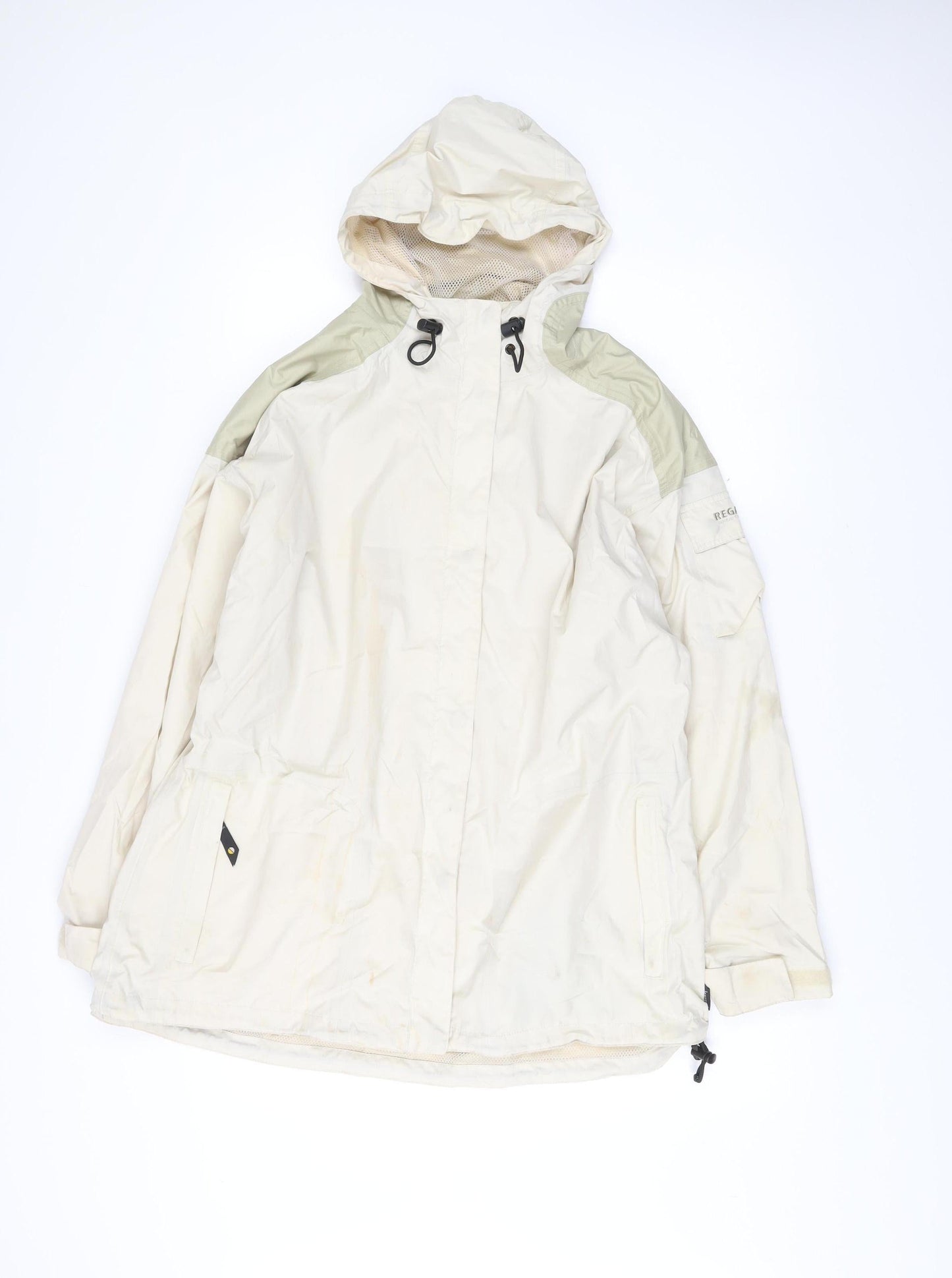 Regatta Women’s Beige Hooded Waterproof Rain Coat Jacket UK16