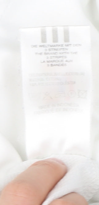 Adidas Men’s White Blue 1/2 Zip Sports Sweatshirt Size M Clima365