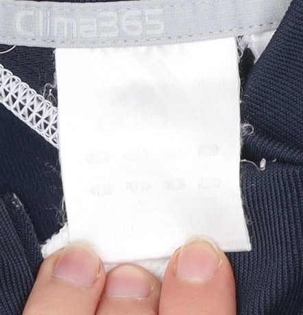 Adidas Men’s White Blue 1/2 Zip Sports Sweatshirt Size M Clima365