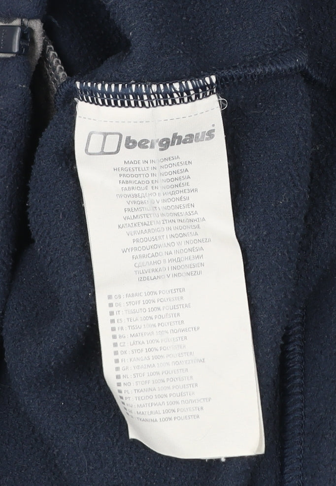 Berghaus Men's Blue Fleece Jacket Size M Full Zip Outdoor
