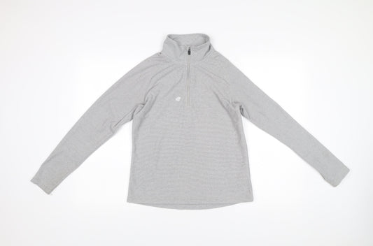 Trespass Women’s Grey 1/2 Zip Hoodie UK 10 Polyester Outdoor